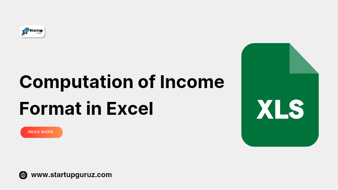 Computation of Income Format in Excel