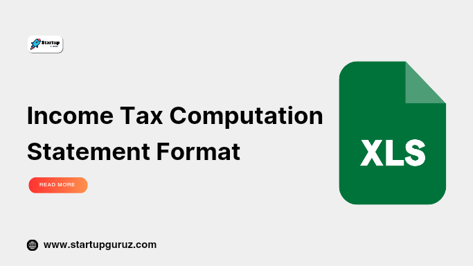 Income Tax Computation Statement Format